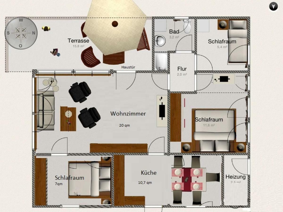 Ferienhaus Bianca Мешеде Екстериор снимка